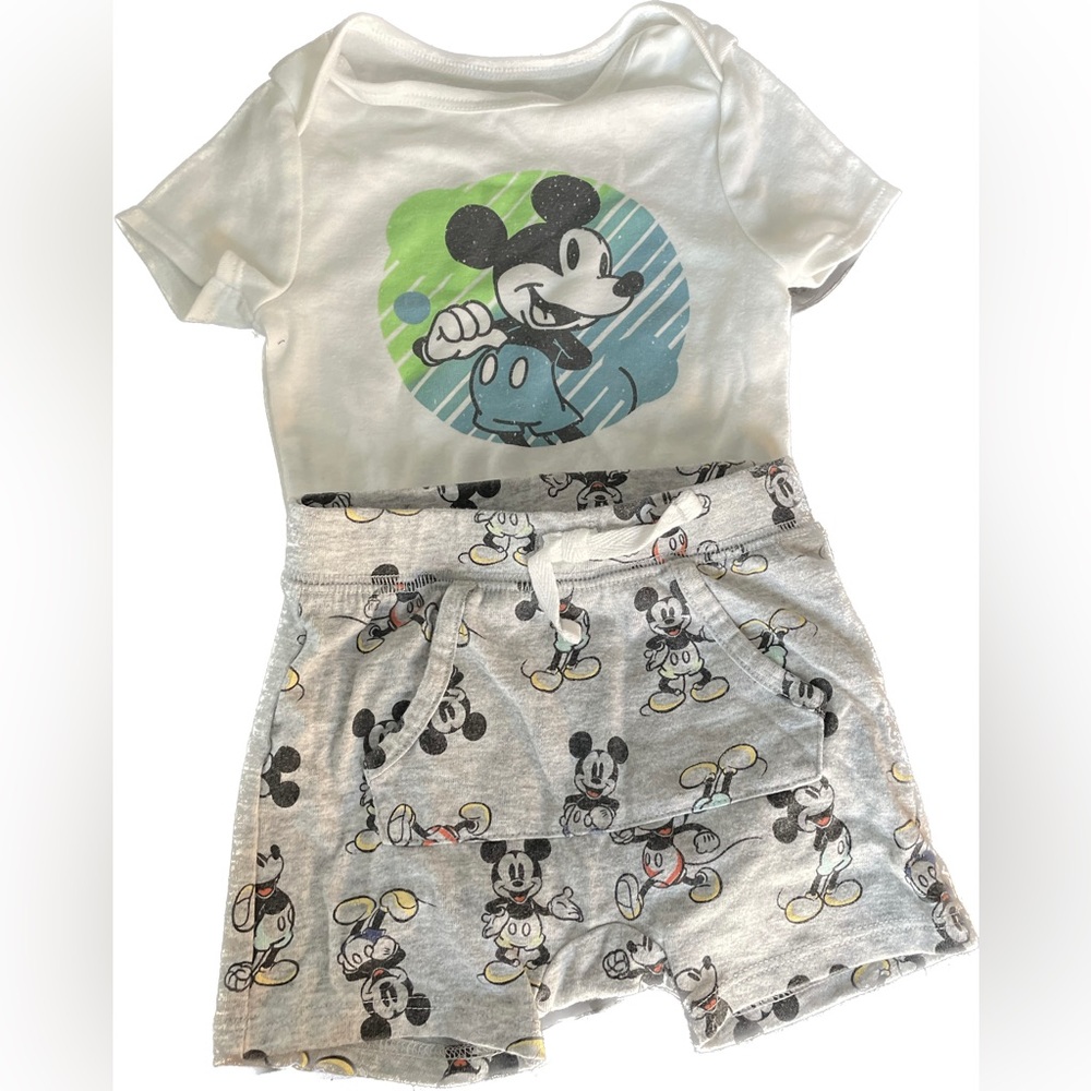 6 Month Disney Onesie And Shorts
